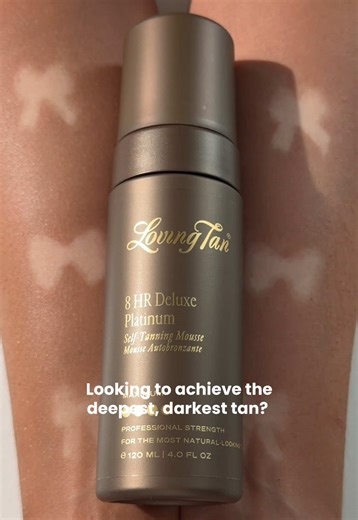 Achieve the Deepest, Darkest Tan with Platinum Mousse