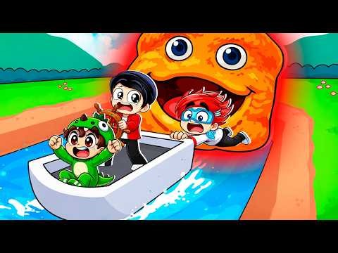 NUNCA HAGAS ESTE PASEO en BOTE en ROBLOX con MI FAMILIA | Karim Juega