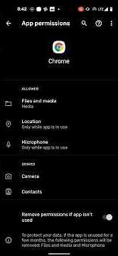 Grant Camera permissions to Chrome on Android