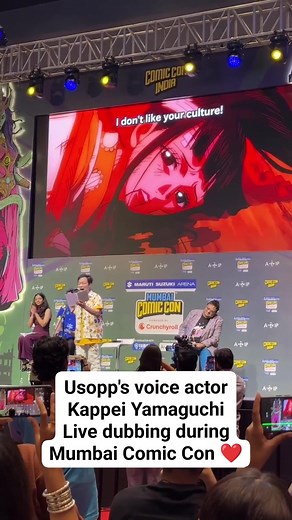 Usopp's voice actor Live dubbing during Mumbai Comic Con ❤️ | OPMOS Philippines