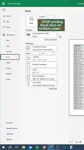 How to print entire sheet data just on one page !! #learnwithshigri #tips #msoffice #Excel #TipsAndTricks #excellent_cats #printing | Learn With Shigri