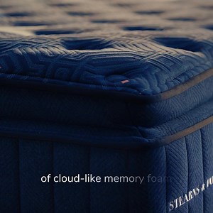 Experience your comfiest rest with a Stearns & Foster®— expertly designed with the finest materials for superior sleep: 😍Cushiony and plush memory foam ☺️Cooling and breathable mattress fabrics 😴One-of-a-kind springs for all-over support | Stearns & Foster