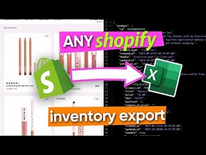 Scrape ANY SHOPIFY Site to Excel - API ACCESS TUTORIAL (NO CODE)