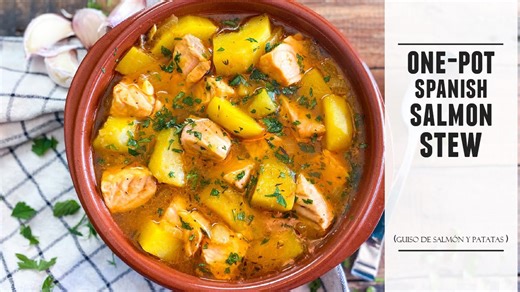 Simple and Hearty Spanish Salmon & Potato Stew to Warm Your Soul