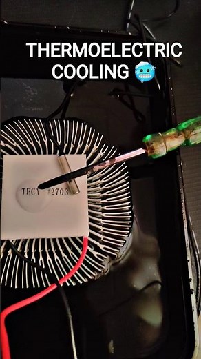 Thermoelectric cooling #peltier #thermoelectric