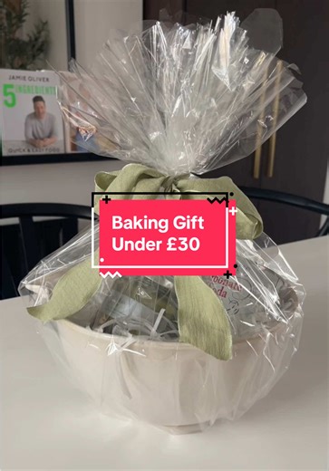 This ceramic mixing bowl is just *perfect* for the baking enthusiasts in your life! We’ve elevated it by adding some practical items they’ll use in the kitchen to turn it into a wholesome baking themed gift. #curatedgifts #gifting #giftinspiration #mothersday #mothersdaygift