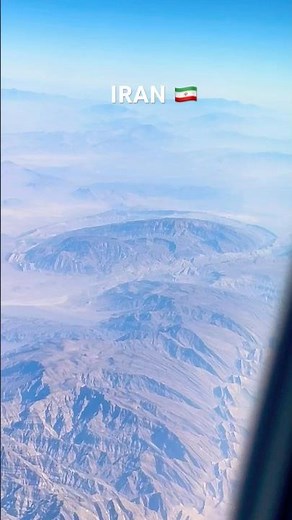 ✈️ Fying over Iran 🇮🇷 | Aerial view of mountain rocks ⛰️ | #iran #iranair #iranmountains