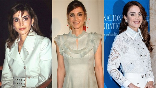 Queen Rania of Jordan’s Fashion Through the Years: From Power Suits to Dresses With Delicate Details
