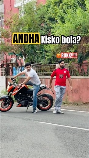 ANDHA bhari pad gaya aaj😂 #farazstuntrider #superbikes #bikers #hayabusa #funny