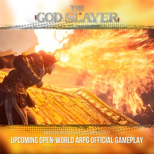 𝗢𝗳𝗳𝗶𝗰𝗶𝗮𝗹 𝗚𝗮𝗺𝗲𝗽𝗹𝗮𝘆 𝗥𝗲𝘃𝗲𝗮𝗹 — 𝗦𝗺𝗼𝗼𝘁𝗵, 𝗘𝗽𝗶𝗰, 𝗘𝗹𝗲𝗺𝗲𝗻𝘁𝗮𝗹 𝗖𝗼𝗺𝗯𝗮𝘁! The official gameplay reveal for The God Slayer shows off smooth movements, incredible graphics, and elemental combat that feels straight out of an epic fantasy. The protagonist can control the environment to defeat enemies — from throwing vases with magic, pulling water tanks, and destroying steam vents, to casting water ice combos that freeze enemies before smashing them with a massive bou