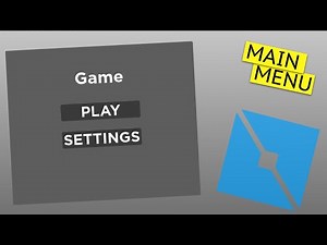 How to make a Main Menu | Roblox Studio