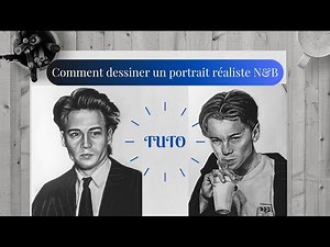 Comment dessiner un visage (portrait) réaliste en noir et blanc [Tuto]