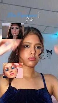 Blue Eyeshadow Makeup 🧿 #y2k #2000s #blueeyeliner #makeup #tutorial #makeuptutorial #viral #alt