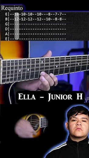 Ella - Junior H #requinto #tabs #guitarra #guitar #corridostumbados #tutorial