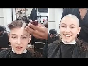 Beautiful girl headshave / Amazing baldheaded girl/ Amazing And Beautiful Girl Shave