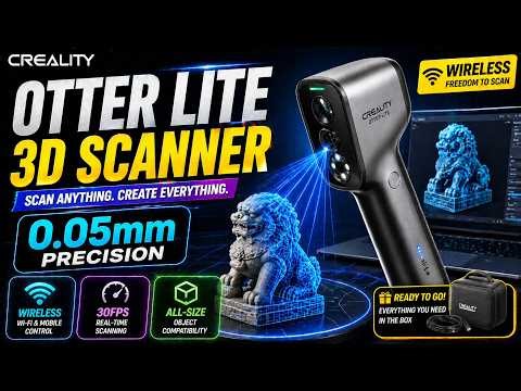 Creality CR-Scan Otter Review Full-Color 3D Scanning Made Easy