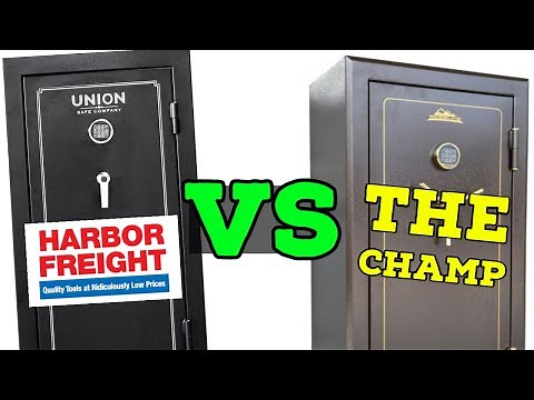 Harbor Freight 24 Gun Fire Safe vs the Champ of Budget Gun Safes!