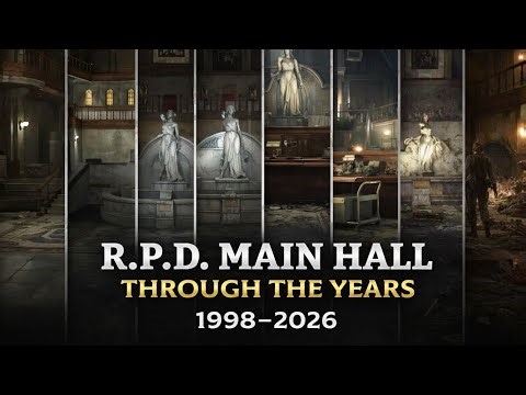 R.P.D. Main Hall (1998 - 2026) (All Themes) | Resident Evil | Wind & Raindrops| Ambient and Relaxing