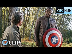Old Steve Rogers Gives Shield to Falcon - Ending Scene| Avengers Endgame 2019 IMAX 4K HDR Movie Clip