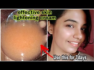 skin lightening night cream at home😱💯effective results