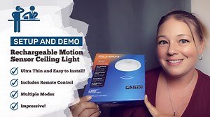 Watch Setup and Demo - Rechargeable Motion Sensor Ceiling Light on Amazon Live