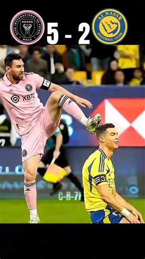 GOAT Battle 🐐 Messi vs Cristiano Ronaldo | Al Nassr vs Inter Miami#ronaldo #messi