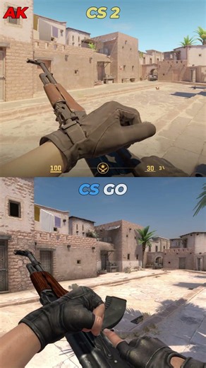 Сравнение звуков Glock, AK, AWP и Galil в КС 2 и КС го🤯🎵 #csgo #cs2 #сравнение