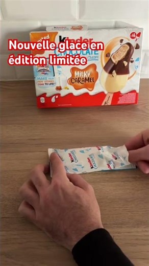 Nouvelle glace kinder caramel