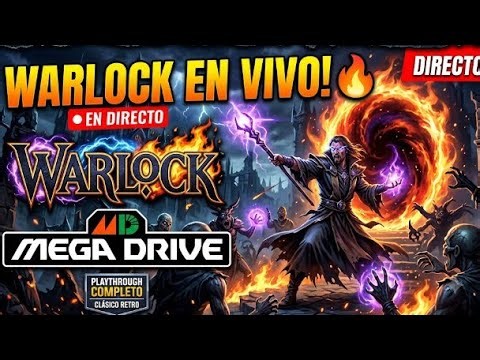 a por el 1 cc warlock d mega drive sega genesis comentado #gameplay #retrogaming