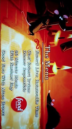 Ratatouille cooking dvd menu