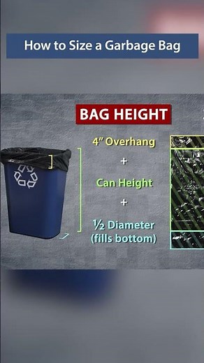 How to Perfectly Size a Garbage Bag #diy #home #homeownership #hometips #howto #tips #learning