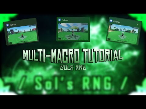 How to Multi-Macro/Macro Multiple Accounts in Sol's RNG #tutorial