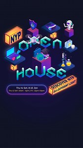 Your glow-up starts here! Visit NYP's Open House, explore 39 courses, meet our students and get inspired for your next step. | Nanyang Polytechnic