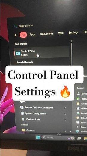 Control Panel Settings 🔥| Day-0480 | Windows Tips window #techreels #reel #short #windows11tips