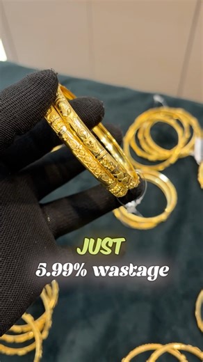 Sri Lakshmi Jewellery on Instagram: "Just 16 Grams Wedding Bangles😱 at Just 5.99% Wastage🤩✨ @srilakshmijewellers_1993 Shop open on all 7 days Timing: 9:00AM-9:00PM Contact No: *9710456266;9710456244* SRI LAKSHMI JEWELLERS. 13/1 Mari Chetty Street, Mandaveli, Chennai-600028 19a, Mundakanni Amman Koil Street, Mylapore, Chennai-600004 Managed By @bizfluence.company [ gold investment, low wastage , gold bangles, gold rate ]"