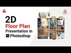 2D Floor Plan Presentation in Photoshop - Floor Plan Tutorial
