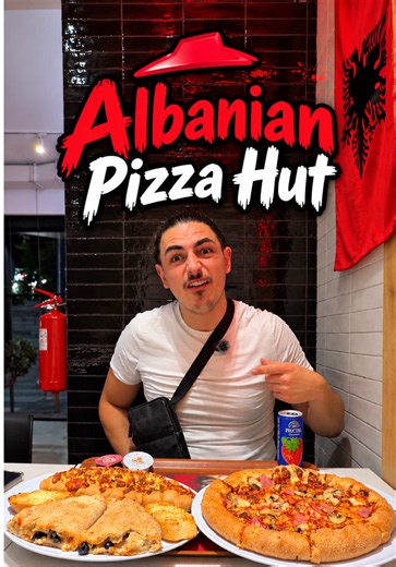 First Time Eating Albanian Pizza Hut Review