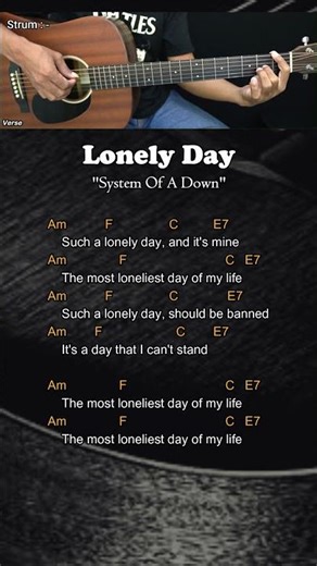 Lonely Day - System Of A Down | Guitar Chords - Guitar Lessons #chordgitar #guitarlessons