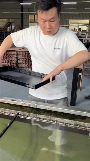 The process of dipping an object into a substance placed in water#youtubeshorts