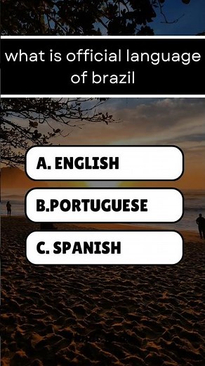 What is official language of Brazil 🇧🇷