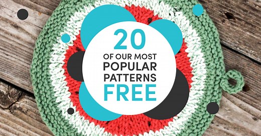 Get 20 free knitting patterns you'll love - simply sign up to our free newsletter! | LoveCrafts Knitting