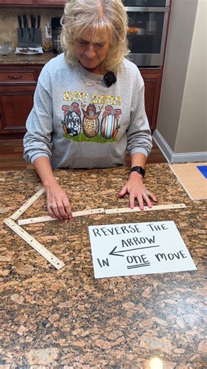 Reverse the Arrow in One Move! Grandma plays a fun brainteaser. You have to use every part of your brain to figure this out! | Charles Parks