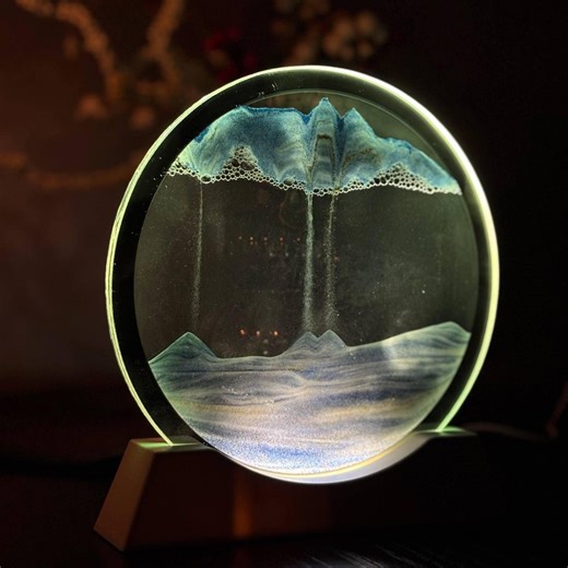 Sand Lamp – Cozy Modern Table Lamp, Unique Desk Light, Small Bedroom Night Light, First Home Gift, New Homeowner Gift - Etsy