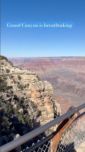 The amazing view of the Grand Canyon