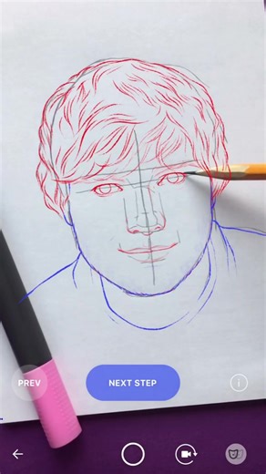 Step-by-Step Ed Sheeran Portrait Drawing Tutorial with Sketchar App