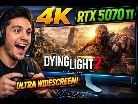 Jogando em 4k Dying Light 2 Stay Human. RTX 5070 TI - monitor Alienware 34 polegadas OLED