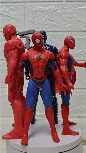 avengers superhero spider-Man ironman captain America toys rotating video #shorts