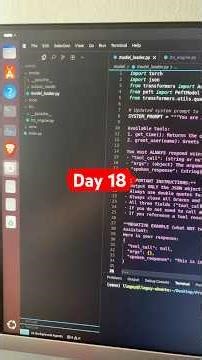 Day 18 of Learning AI | Adding JSON tool calling + TTS to Jarvis #jarvis #dev #ai #learnai #llm