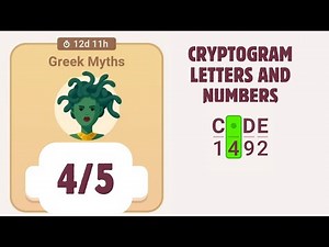 Cryptogram Greek myths Event Solution chapter 4/5
