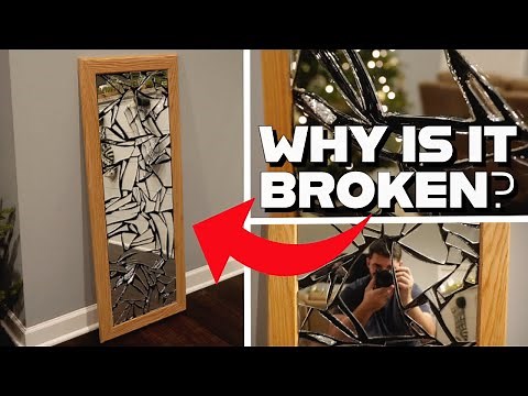 How I Made a DIY Contemporary Art Shattered Mirror